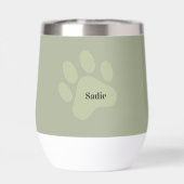 Personalized Labrador Wine Tumbler  Currently Busy (背面)