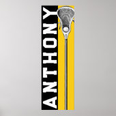 Personalized Lacrosse ポスター (正面)