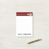 Personalized Lacrosse ポストイット (デスク上)