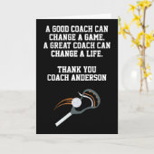 Personalized Lacrosse Coach From Team Players カード (黄色い花)