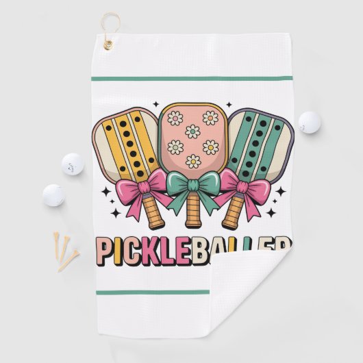 Personalized Ladies' Pickleball Clip-on Towel ゴルフタオル (インサイチュ)