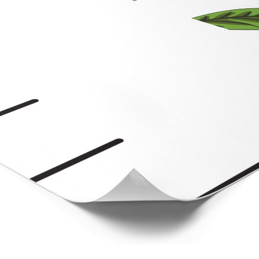 Personalized Ladybug Baby Growth Chart ポスター (角)