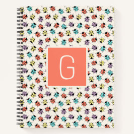 Personalized Ladybug Spiral Notebook ノートブック
