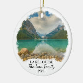Personalized Lake Louise Ornament, Canada セラミックオーナメント (左)
