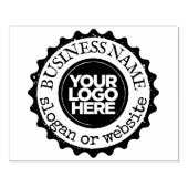 Personalized Large Business Logo and Text ラバースタンプ (インプリント)