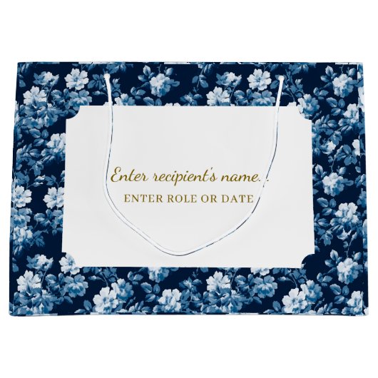 Personalized Large Paper Bags for Groomsmen ラージペーパーバッグ (正面)