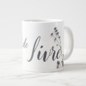Personalized L'Art de Vivre Slow Living Aesthetic ジャンボコーヒーマグカップ (正面右)