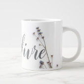 Personalized L'Art de Vivre Slow Living Aesthetic ジャンボコーヒーマグカップ (右)