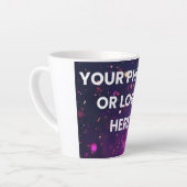 “Personalized Latte Mug – Add Your Photo or Logo” カフェラテマグ (左アングル)
