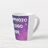 “Personalized Latte Mug – Add Your Photo or Logo” カフェラテマグ (右アングル)