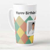 Personalized Latte Mug-editable image & text カフェラテマグ (左アングル)
