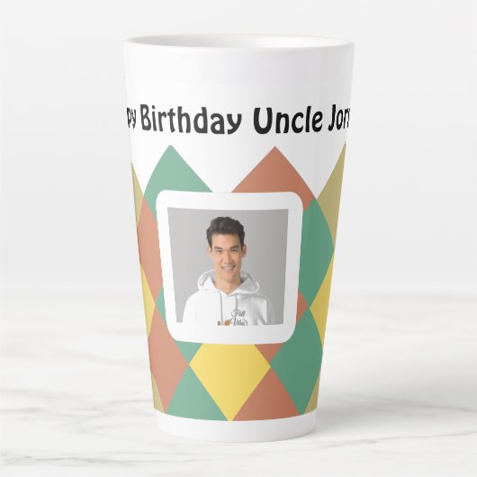 Personalized Latte Mug-editable image & text カフェラテマグ (正面)