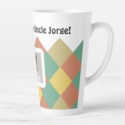 Personalized Latte Mug-editable image & text カフェラテマグ (右)