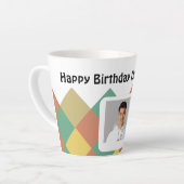 Personalized Latte Mug-editable image & text カフェラテマグ (左アングル)
