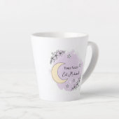 Personalized Lavender Eid Mubarak Coffee Mug カフェラテマグ (右アングル)