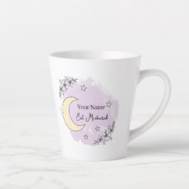 Personalized Lavender Eid Mubarak Coffee Mug カフェラテマグ