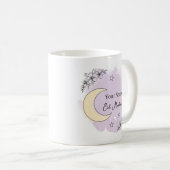 Personalized Lavender Eid Mubarak Coffee Mug コーヒーマグカップ (正面右)