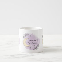 Personalized Lavender Eid Mubarak Espresso Mug