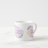 Personalized Lavender Eid Mubarak Espresso Mug エスプレッソカップ (正面右)