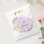 Personalized Lavender Eid Mubarak Favor Bag フェイバーバッグ (封をした状態)