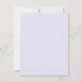 Personalized Lavender Floral Note Card ノートカード (裏面)