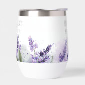 Personalized Lavender Flowers Teacher Appreciation (左面)