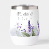 Personalized Lavender Flowers Teacher Appreciation (正面)