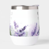 Personalized Lavender Flowers Teacher Appreciation (左面)