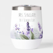 Personalized Lavender Flowers Teacher Appreciation (正面)