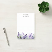 Personalized Lavender Flowers Teacher Appreciation ポストイット (オフィス)