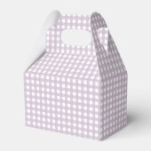 Personalized Lavender Gingham 1st Birthday  フェイバーボックス (裏面サイド)