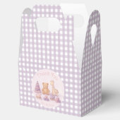 Personalized Lavender Gingham 1st Birthday  フェイバーボックス (オープン)