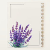 Personalized Lavender Planner Weekly Floral プランナー手帳 (裏面)