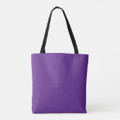 Personalized Lavender Purple Woman Elegant Chic トートバッグ (裏面)
