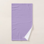 Personalized Lavender Towels Set with Name  バスタオルセット (ハンドタオル)