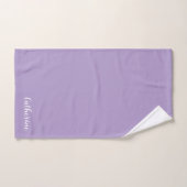 Personalized Lavender Towels Set with Name  バスタオルセット (ハンドタオル)