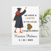 Personalized law school graduation  カード (スタンド正面)