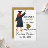 Personalized law school graduation  カード (正面/裏面インサイチュ)
