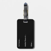 Personalized Lawrention Luggage Tag ラゲッジタグ (裏面縦)