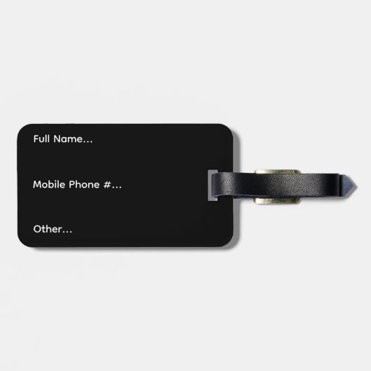 Personalized Lawrention Luggage Tag ラゲッジタグ (裏面横)