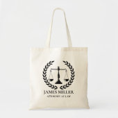 Personalized Lawyer Tote Bag Gift for Attorney トートバッグ (正面)