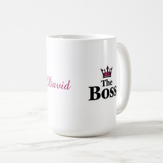 Personalized Leadership Coffee Mug for Him コーヒーマグカップ (正面右)