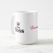 Personalized Leadership Coffee Mug for Him コーヒーマグカップ (正面左)