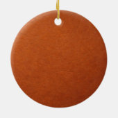 Personalized Leather Pastel Wreath セラミックオーナメント (裏面)