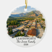 Personalized Leavenworth Ornament, Washington セラミックオーナメント (正面)