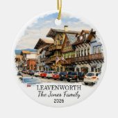 Personalized Leavenworth Ornament, Washington セラミックオーナメント (正面)