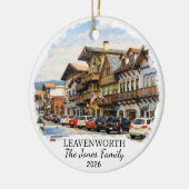 Personalized Leavenworth Ornament, Washington セラミックオーナメント (左)