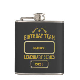 Personalized Legendary Series Gold  Birthday フラスク