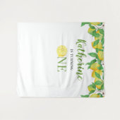 Personalized Lemon Birthday タペストリー (正面(横))