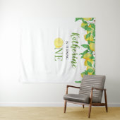 Personalized Lemon Birthday タペストリー (インサイチュ(横))